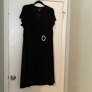 R&M Richards black cocktail dress 18w